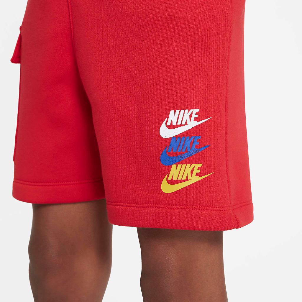 Nike Sportswear Big Kids&#039; (Boy&#039;s) Fleece Cargo Shorts FJ5530-657