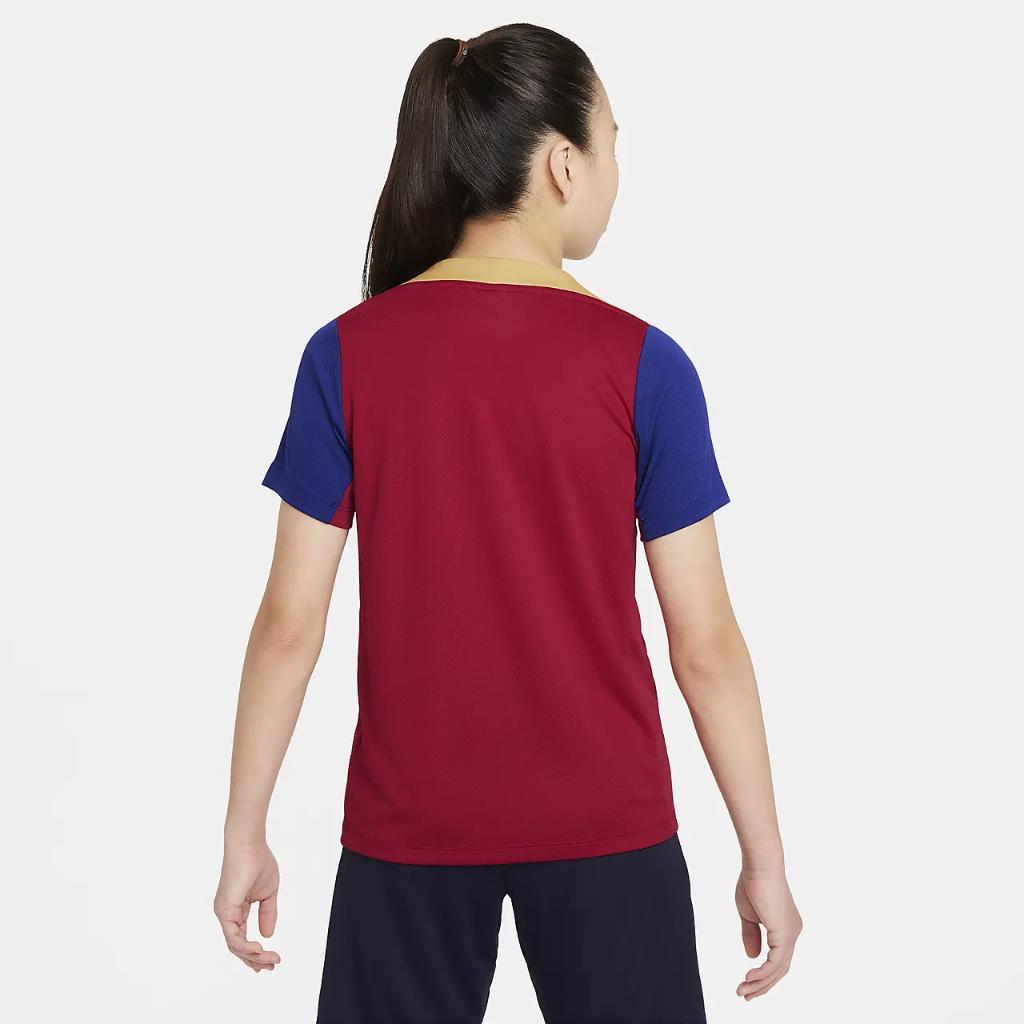 FC Barcelona Strike Big Kids&#039; Nike Dri-FIT Soccer Knit Top FJ5533-621