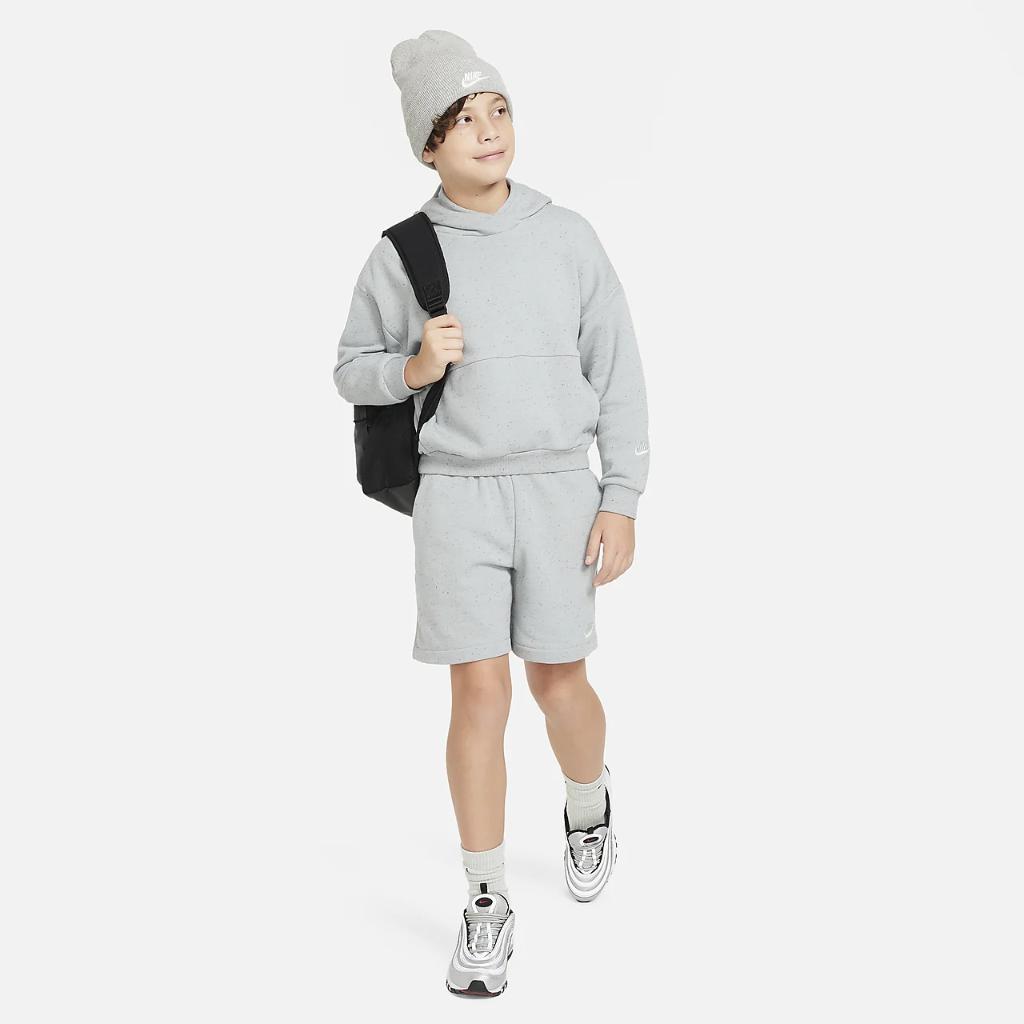 Nike Icon Fleece Big Kids&#039; Oversized Pullover Hoodie FJ6027-041