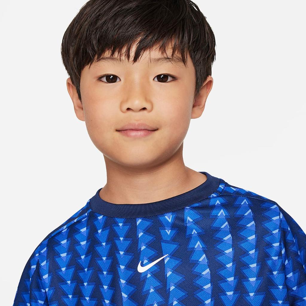 Nike Dri-FIT Multi+ Big Kids&#039; Short-Sleeve Training Top FJ6055-480