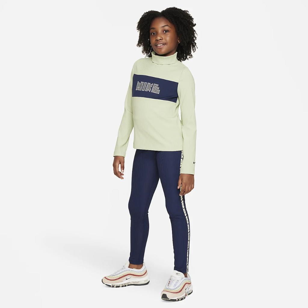 Nike Sportswear Big Kids&#039; (Girls&#039;) Dri-FIT Long-Sleeve Top FJ6155-343