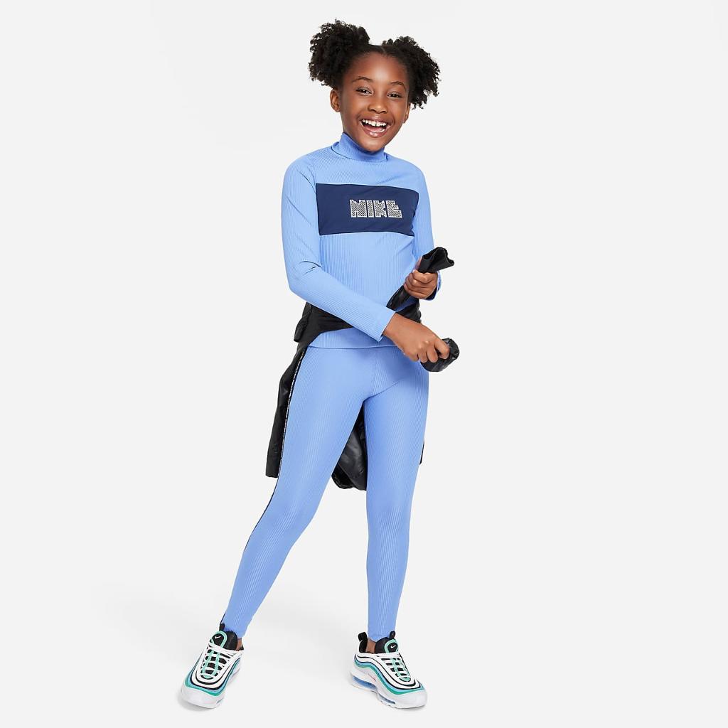 Nike Sportswear Big Kids&#039; (Girls&#039;) Dri-FIT Long-Sleeve Top FJ6155-450