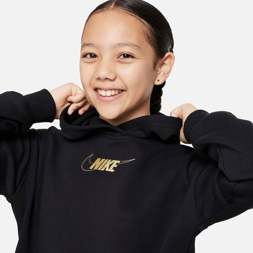Nike Sportswear Club Fleece Big Kids&#039; (Girls&#039;) Hoodie Dress FJ6165-010