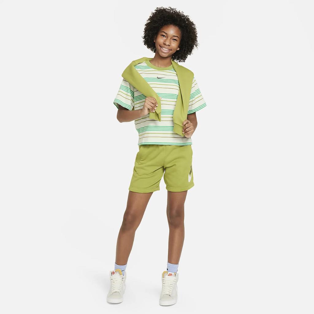 Nike Sportswear Essentials+ Big Kids&#039; (Girls&#039;) Boxy T-Shirt FJ6788-020