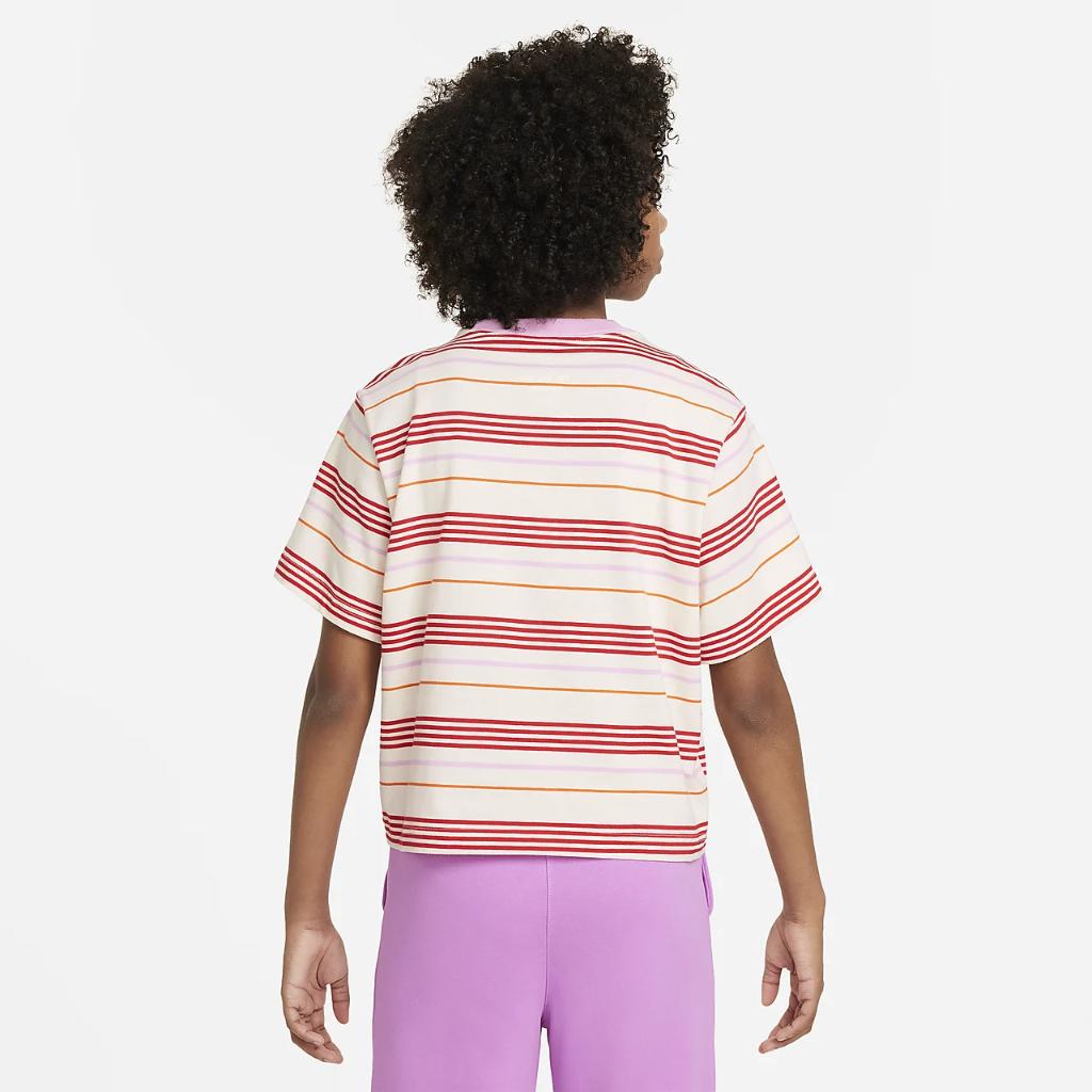 Nike Sportswear Essentials+ Big Kids&#039; (Girls&#039;) Boxy T-Shirt FJ6788-113