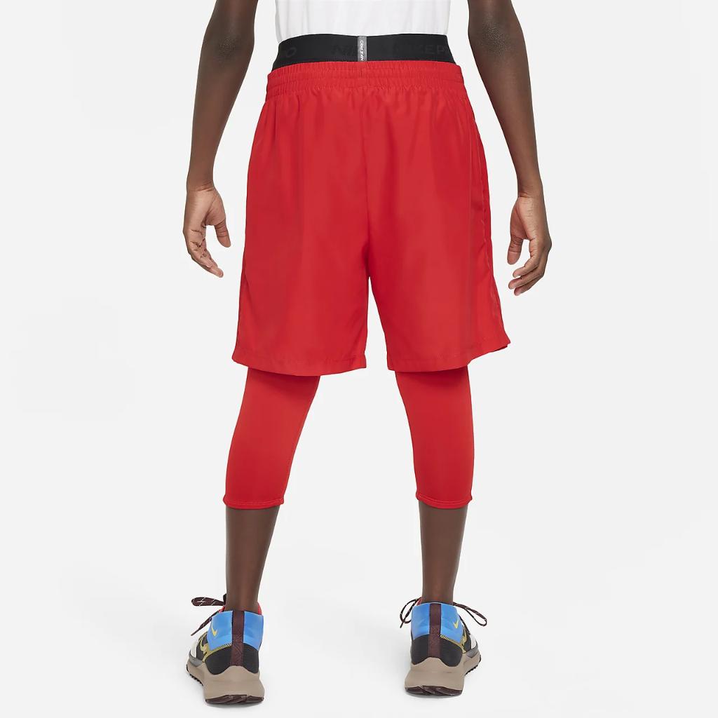 Nike Pro Dri-FIT Big Kids&#039; (Boys&#039;) 3/4-Length Tights FJ6819-657