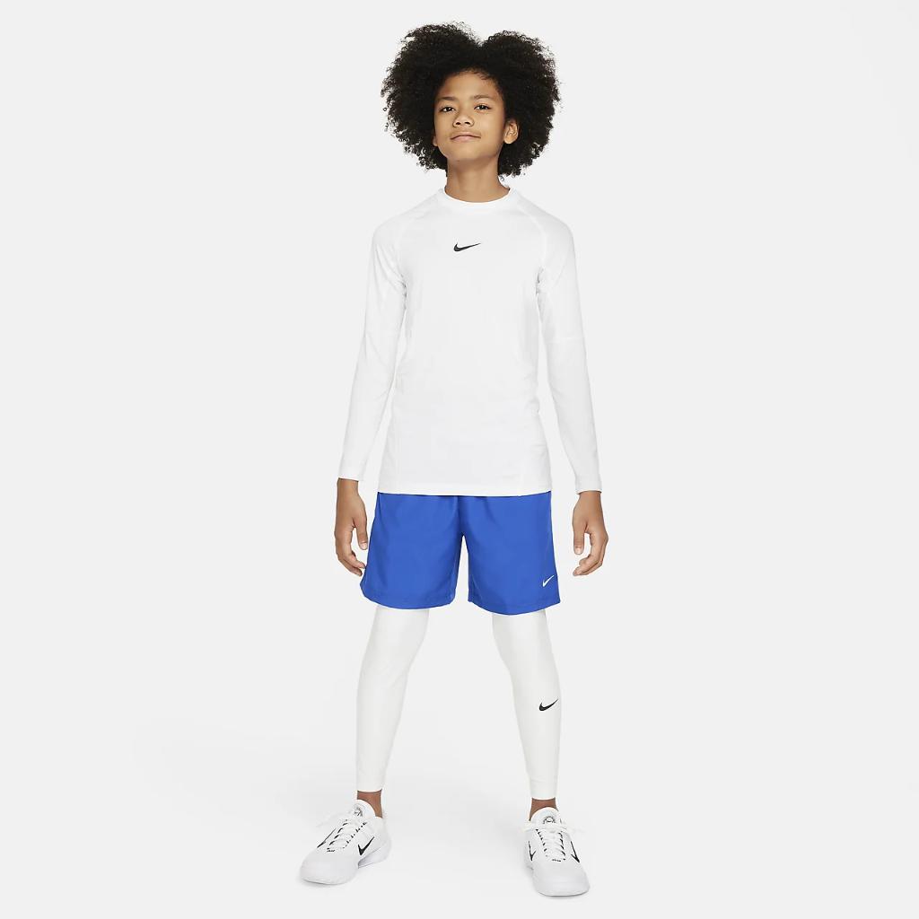 Nike Pro Big Kids&#039; (Boys&#039;) Dri-FIT Long-Sleeve Top FJ6822-100