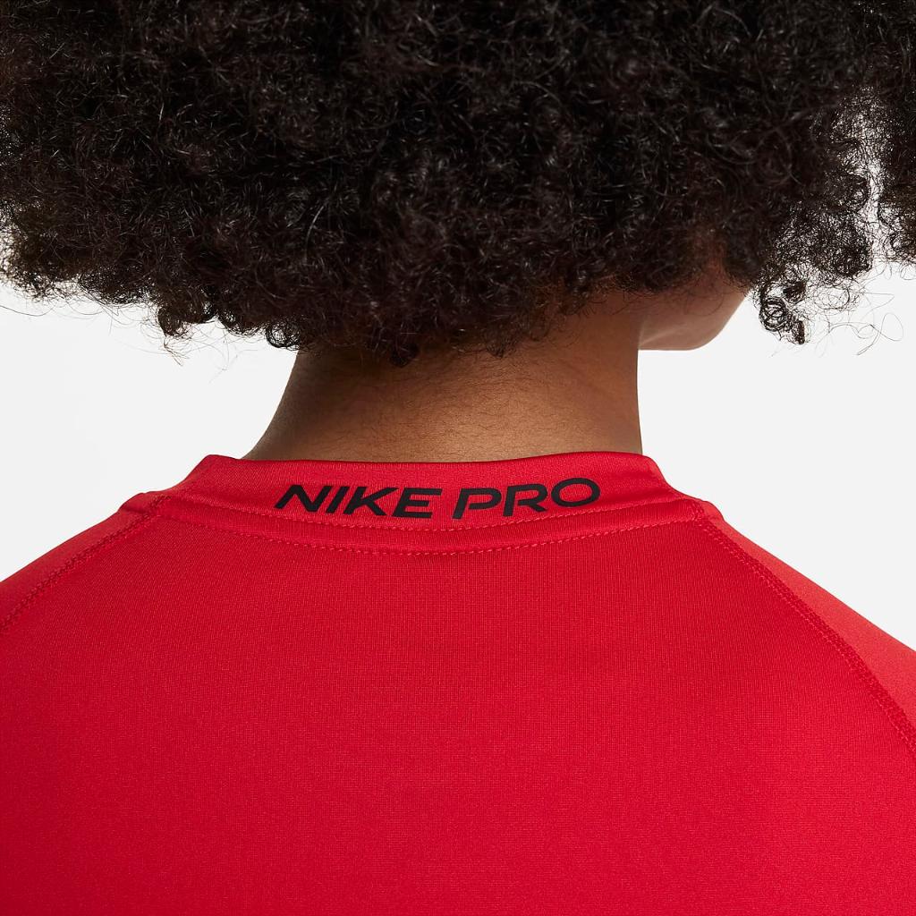Nike Pro Big Kids&#039; (Boys&#039;) Dri-FIT Short-Sleeve Top FJ6858-657