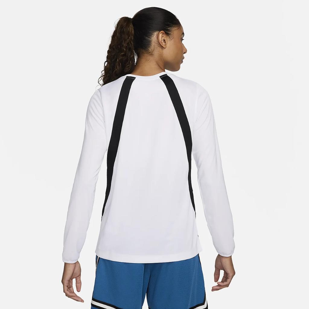 Nike Women&#039;s Dri-FIT Long-Sleeve Warm-Up Basketball Top FJ7436-100