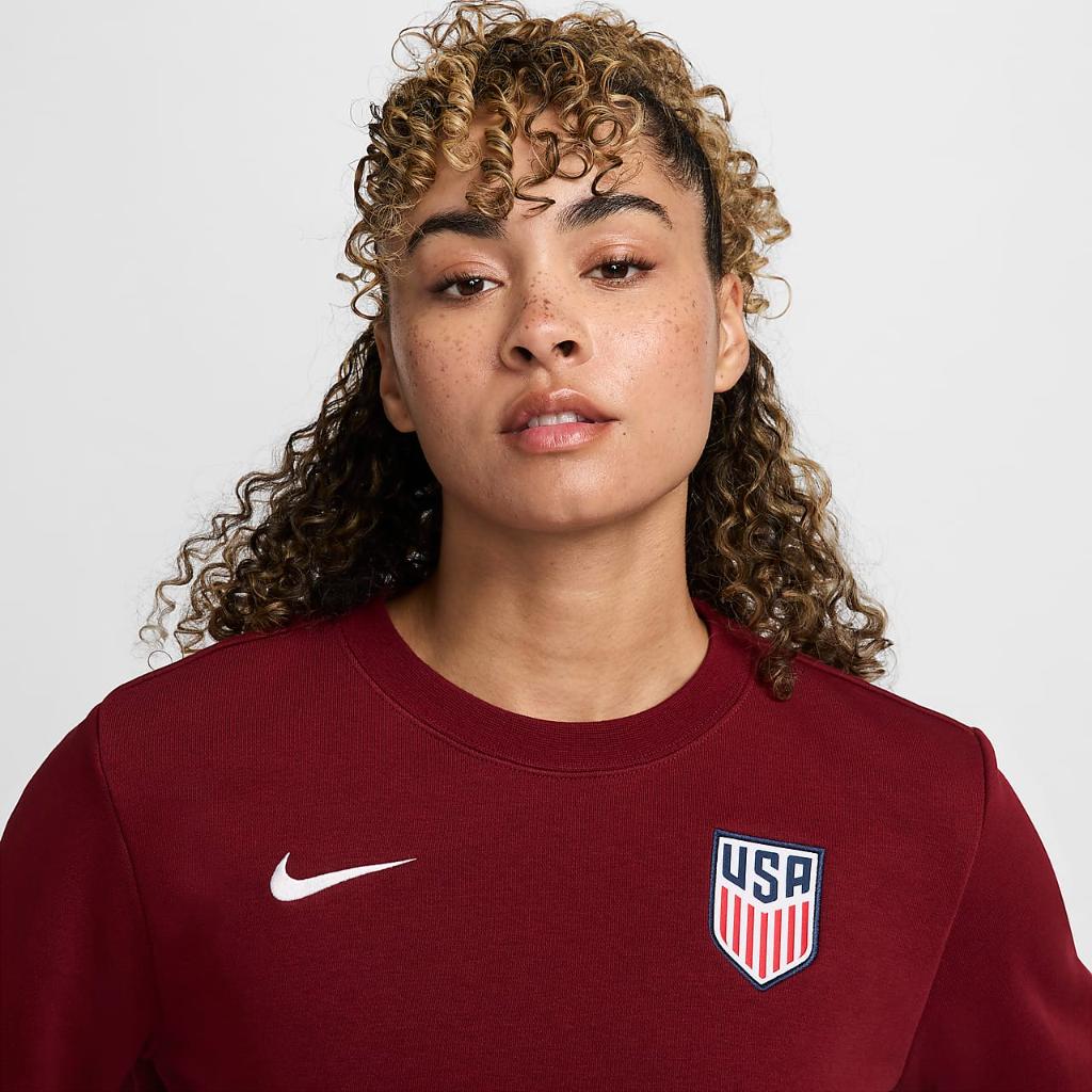 USMNT Club Fleece Women&#039;s Nike Soccer Crew-Neck Sweatshirt FJ7793-677