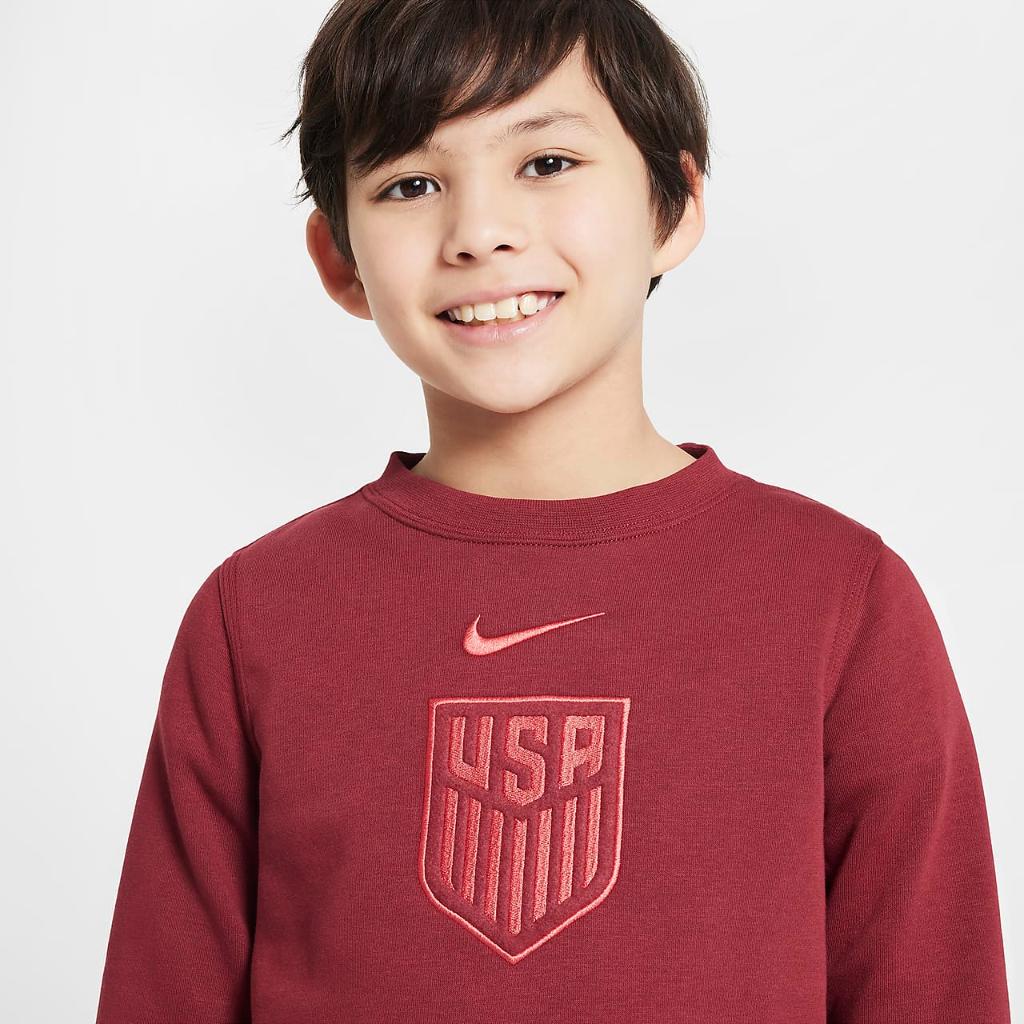 USMNT Club Big Kids&#039; (Boys&#039;) Nike Soccer Crew-Neck Sweatshirt FJ8097-677