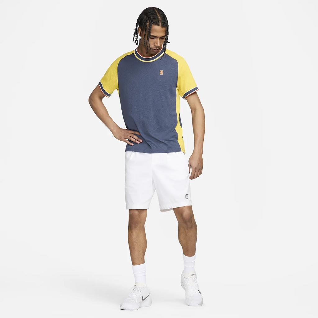 NikeCourt Heritage Men&#039;s Short-Sleeve Tennis Top FN0318-437