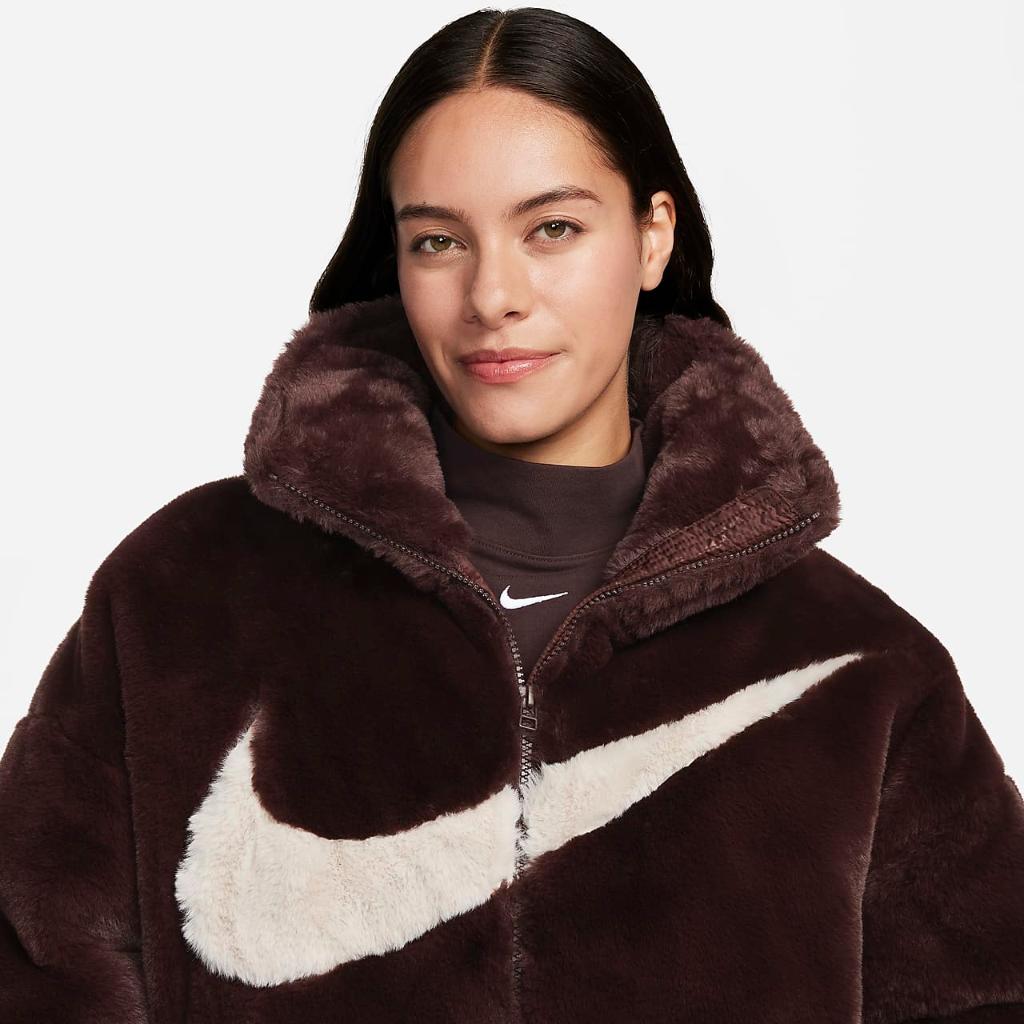 Nike Sportswear Essential Women&#039;s Oversized Faux Fur Puffer FN0368-227