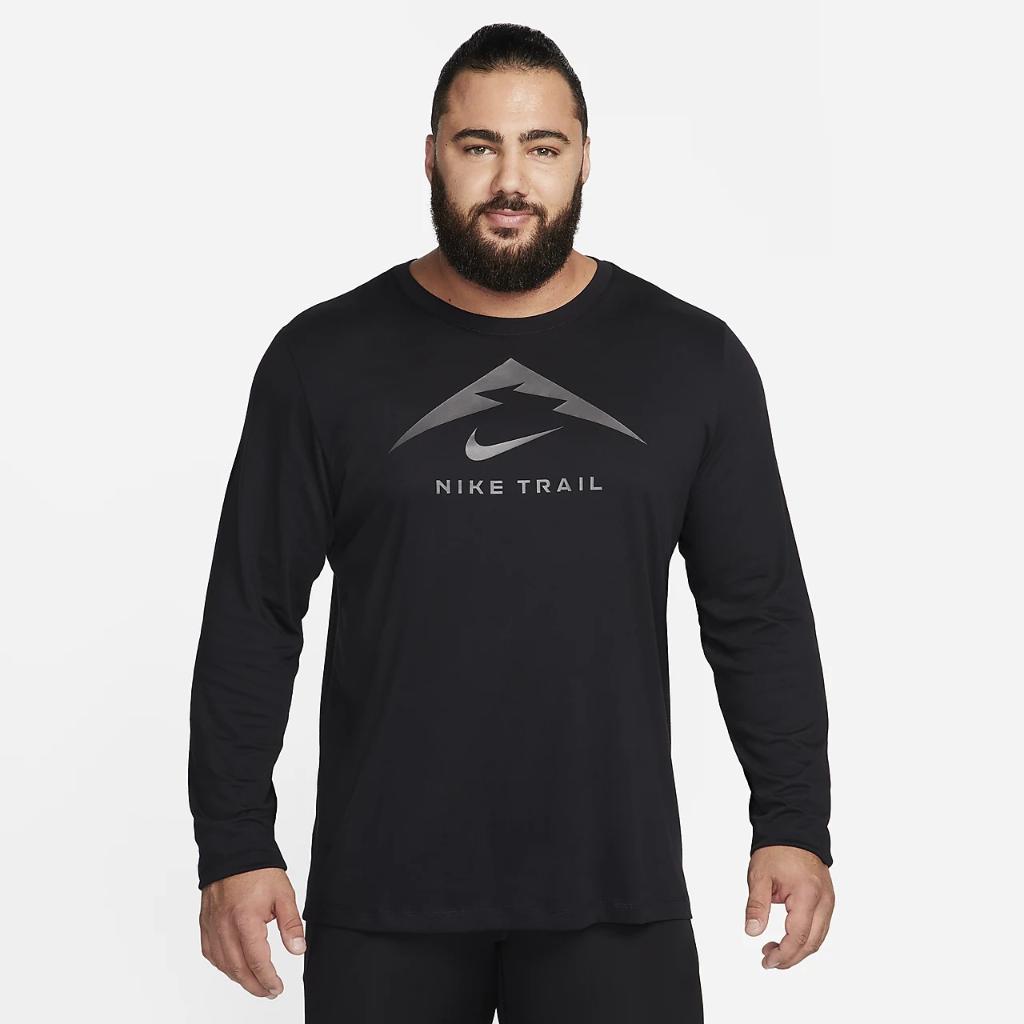 Nike Dri-FIT Men&#039;s Long-Sleeve Trail Running T-Shirt FN0827-010