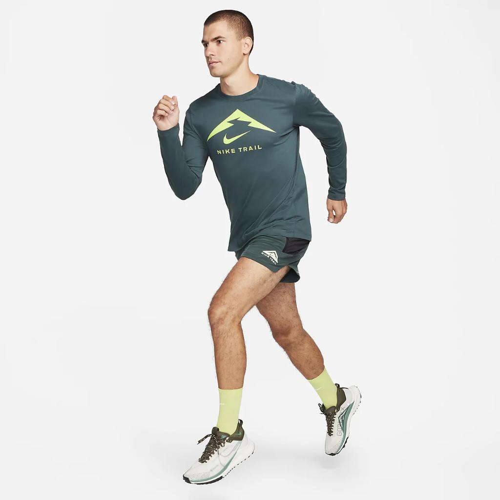Nike Dri-FIT Men&#039;s Long-Sleeve Trail Running T-Shirt FN0827-328