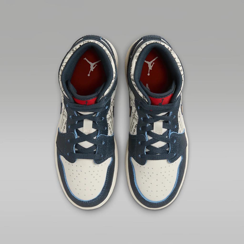 Air Jordan 1 Mid SE Big Kids&#039; Shoes FN1353-400