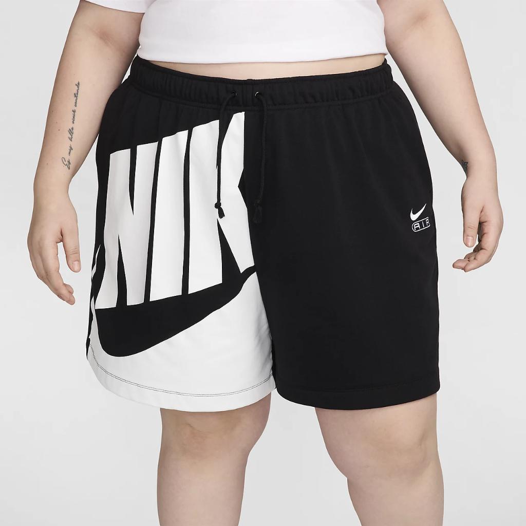 Nike Air Women&#039;s Mid-Rise 6&quot; French Terry Shorts (Plus Size) FN2248-010