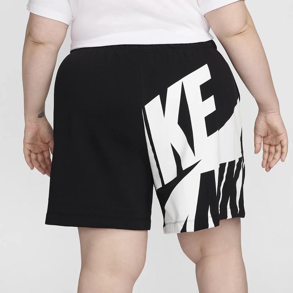 Nike Air Women&#039;s Mid-Rise 6&quot; French Terry Shorts (Plus Size) FN2248-010