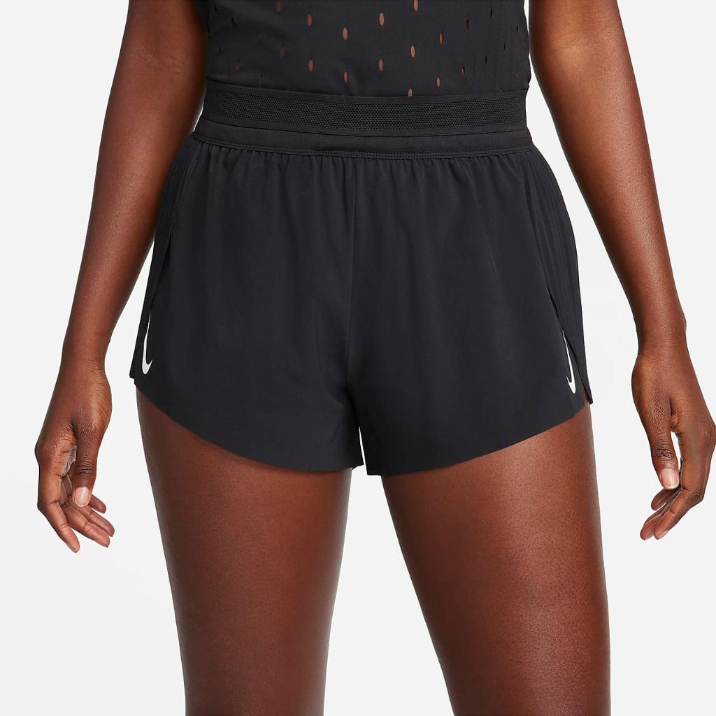 Nike AeroSwift Women&#039;s Dri-FIT ADV Mid-Rise Brief-Lined 3&quot; Running Shorts FN2328-010