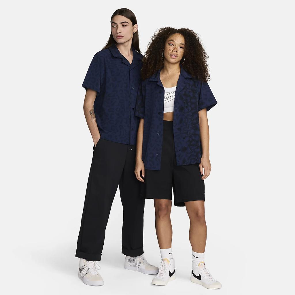 Nike SB Print Bowler Short-Sleeve Button-Up Skate Shirt FN2595-410