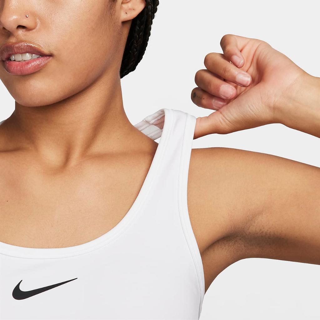 Nike Swoosh Medium Support Women&#039;s Padded Longline Sports Bra FN2728-100