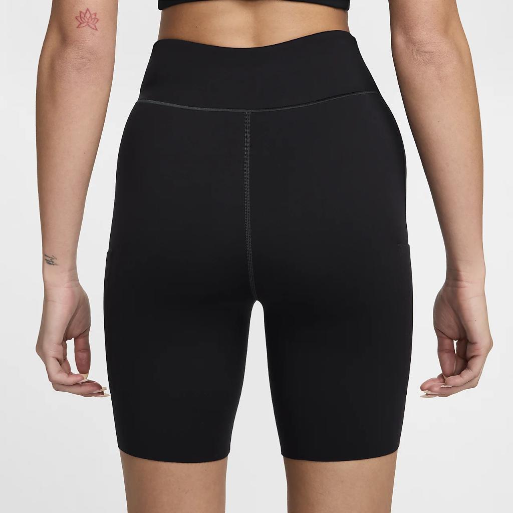 Nike FutureMove Women&#039;s Dri-FIT High-Waisted 7&quot; Biker Shorts with Pockets FN3066-010