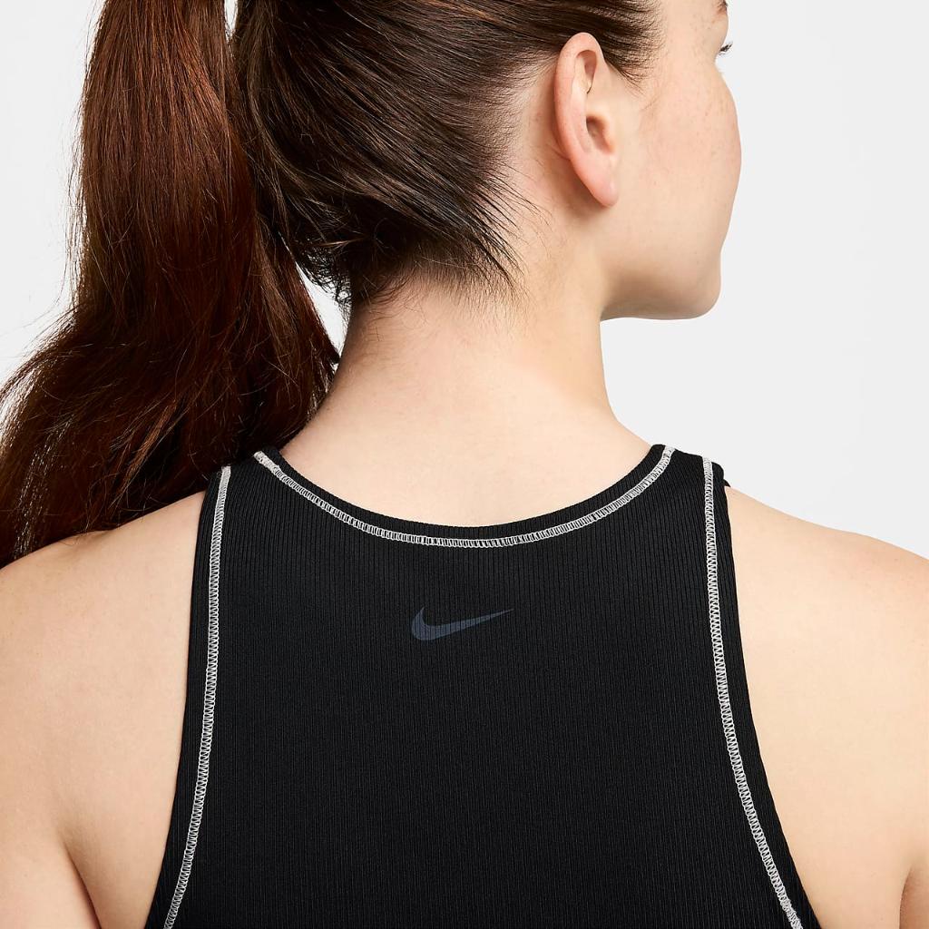 Nike One Fitted Women&#039;s Dri-FIT Ribbed Tank Top FN3077-010