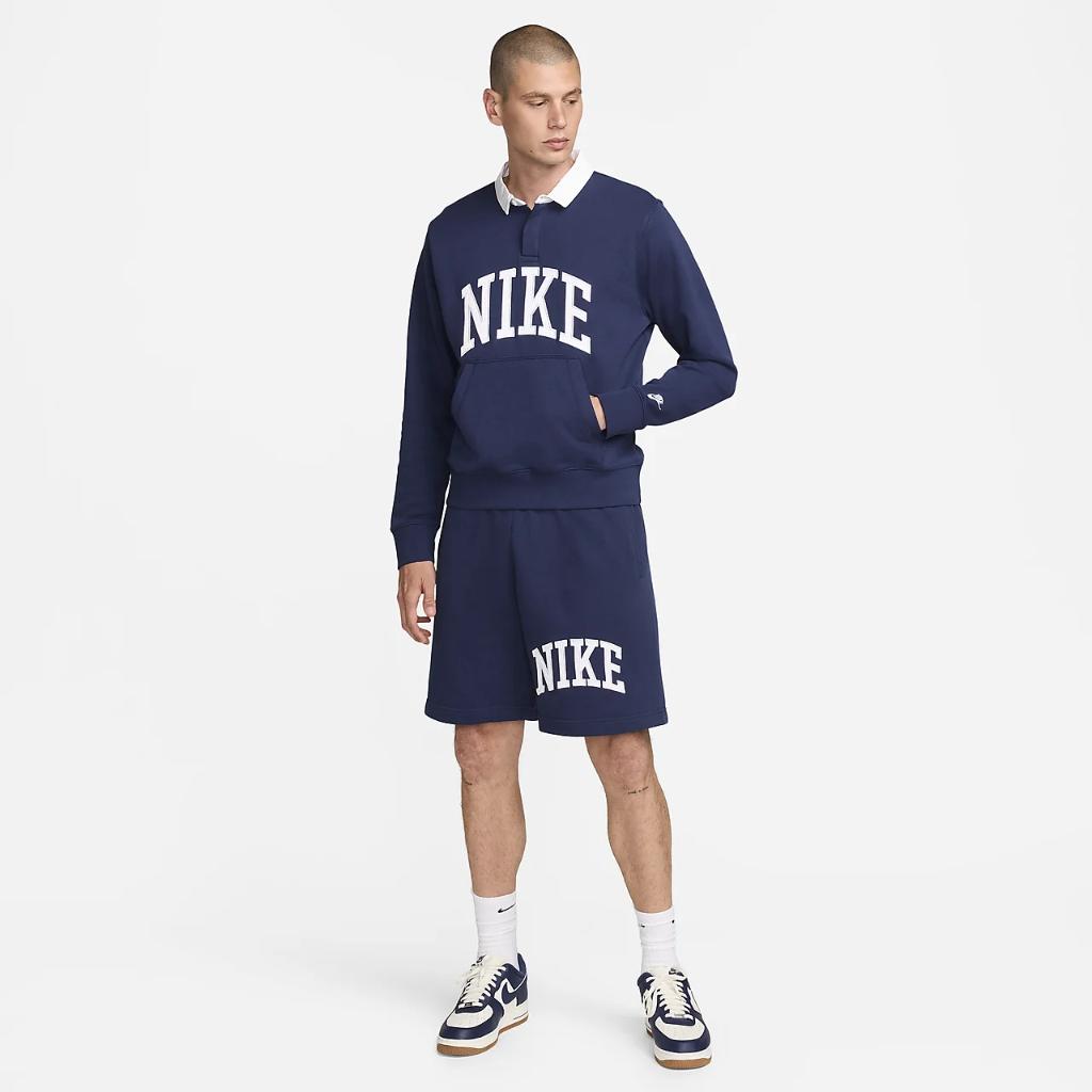 Nike Club Fleece Men&#039;s Long-Sleeve Fleece Polo FN3112-410