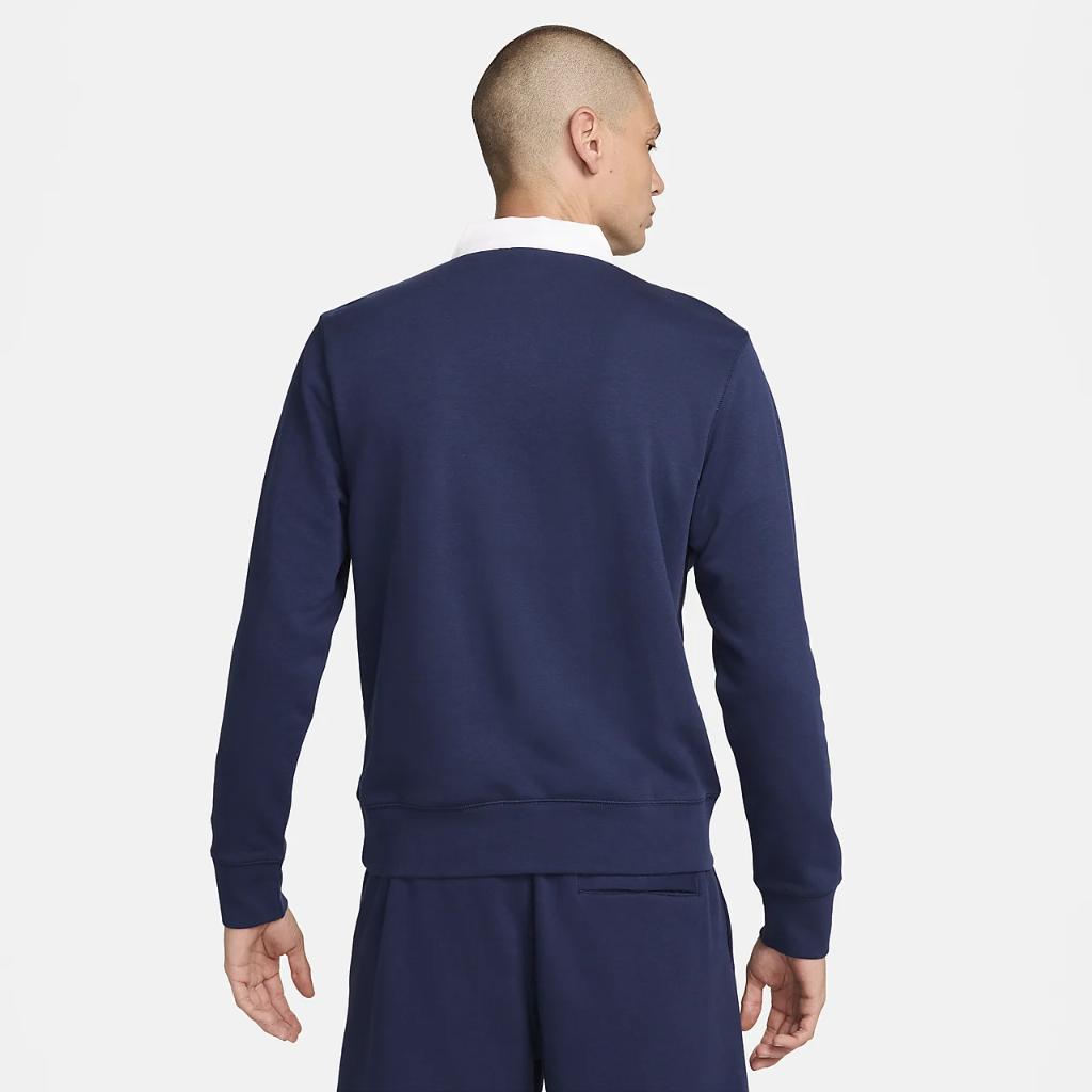 Nike Club Fleece Men&#039;s Long-Sleeve Fleece Polo FN3112-410