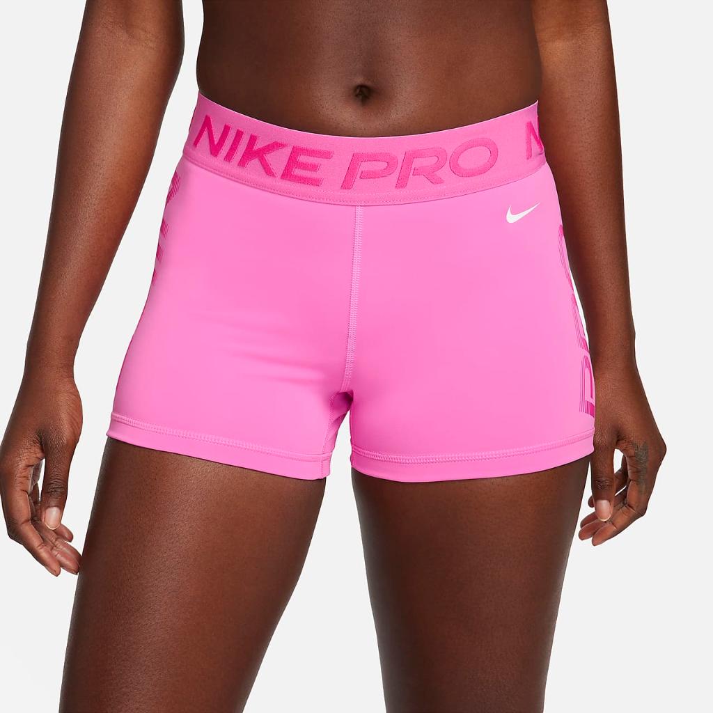 Nike Pro Women&#039;s Mid-Rise 3&quot; Graphic Shorts FN3141-675
