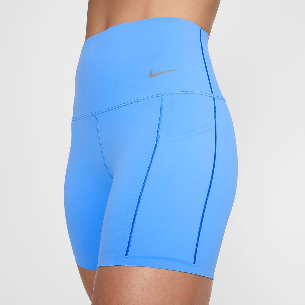 Nike Universa Women&#039;s Medium-Support High-Waisted 5&quot; Biker Shorts with Pockets FN3151-412