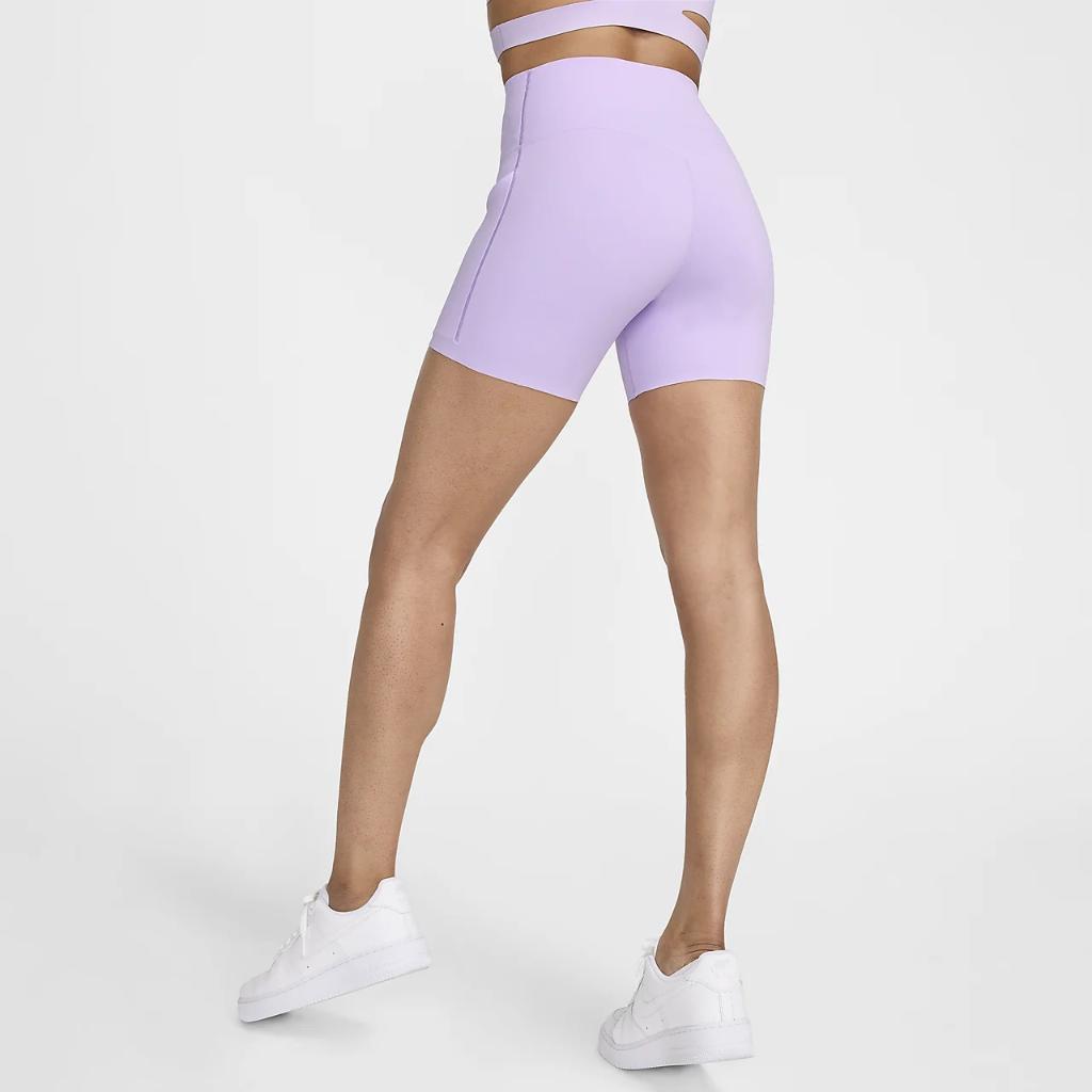 Nike Universa Women&#039;s Medium-Support High-Waisted 5&quot; Biker Shorts with Pockets FN3151-512