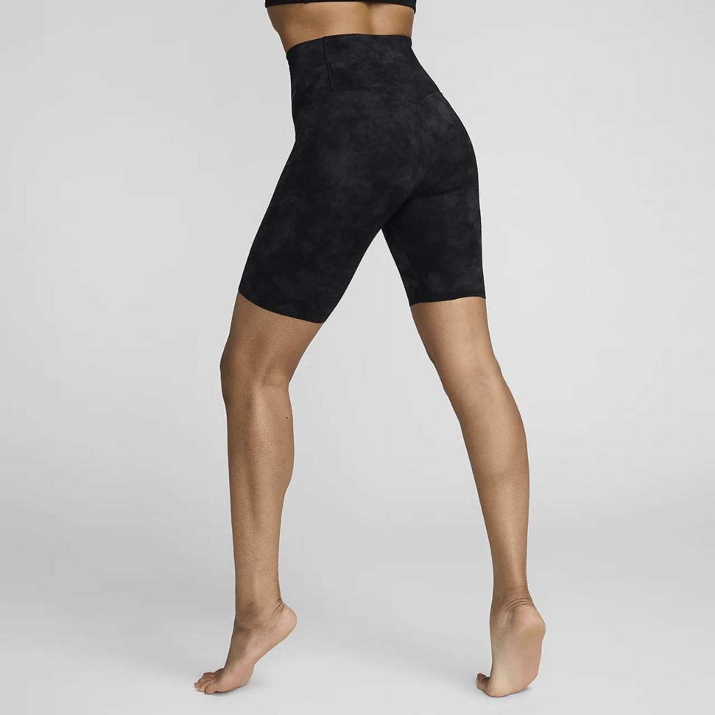 Nike Zenvy Tie-Dye Women&#039;s Gentle-Support High-Waisted 8&quot; Biker Shorts FN3159-010