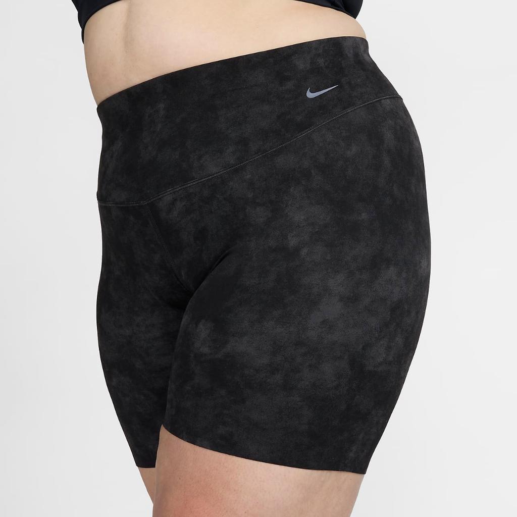 Nike Zenvy Tie-Dye Women&#039;s Gentle-Support High-Waisted 8&quot; Biker Shorts (Plus Size) FN3161-010