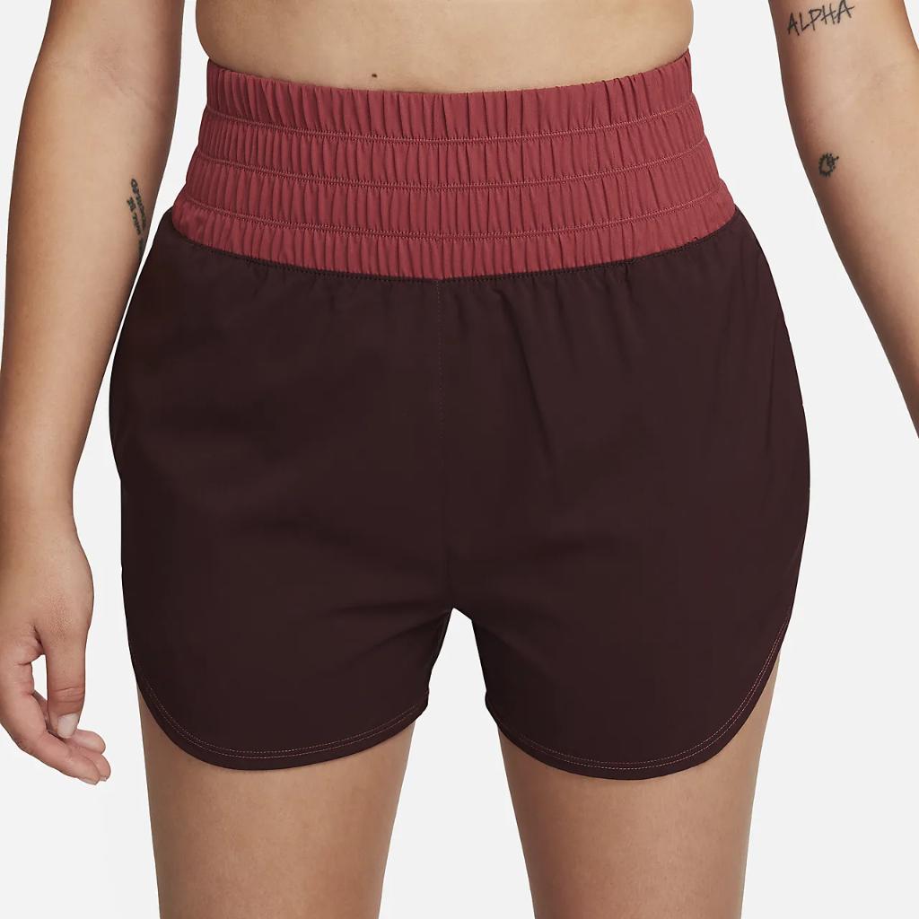 Nike Women&#039;s Dri-FIT Ultra High-Waisted 3&quot; Brief-Lined Shorts FN3164-652