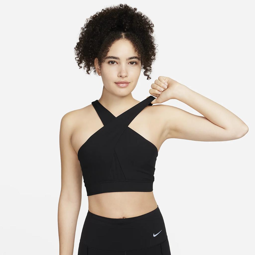 Nike Swoosh Wrap Women&#039;s Medium-Support Padded Sports Bra FN3167-010