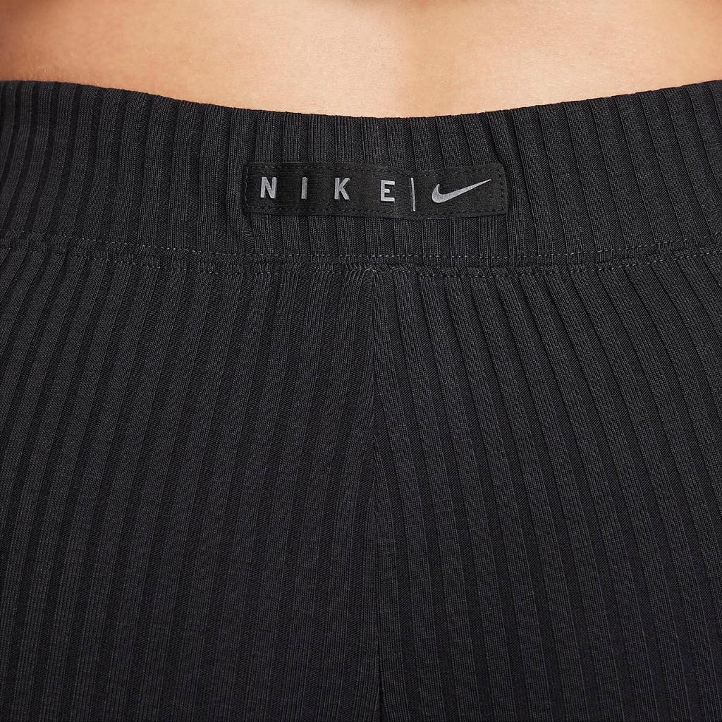 Nike Sportswear Women&#039;s High-Waisted Full-Length Ribbed Jersey Pants FN3169-010