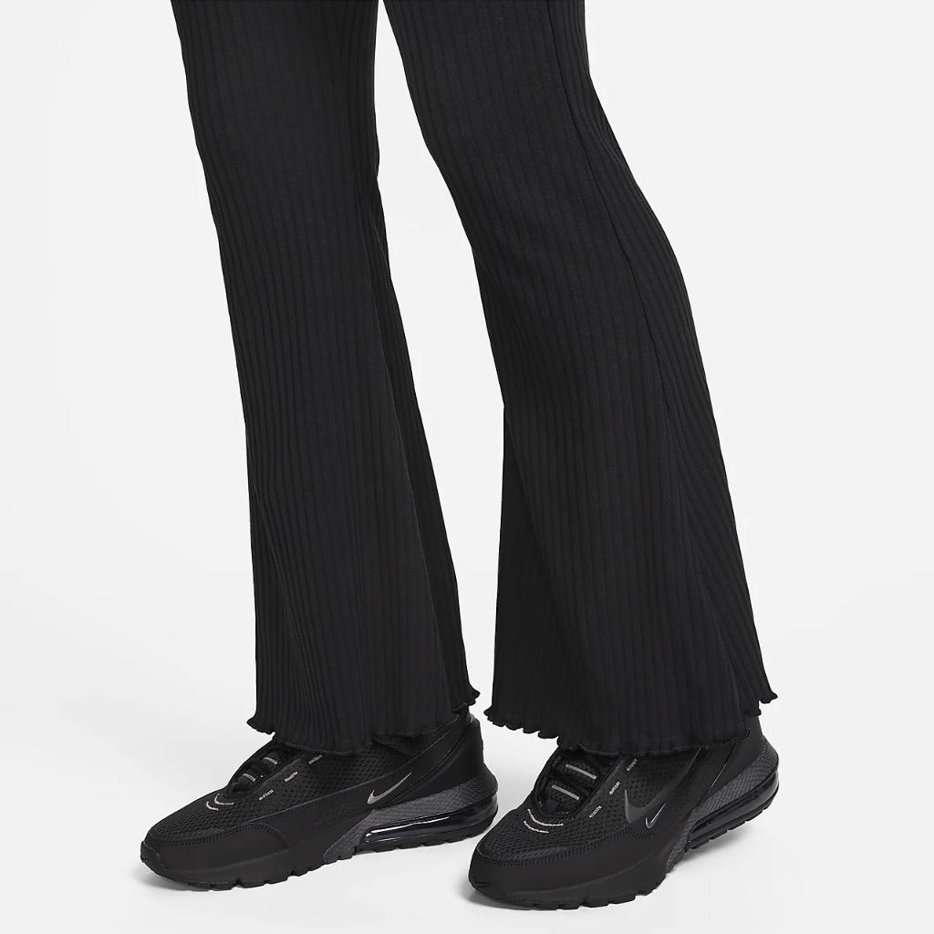Nike Sportswear Women&#039;s High-Waisted Full-Length Ribbed Jersey Pants FN3169-010