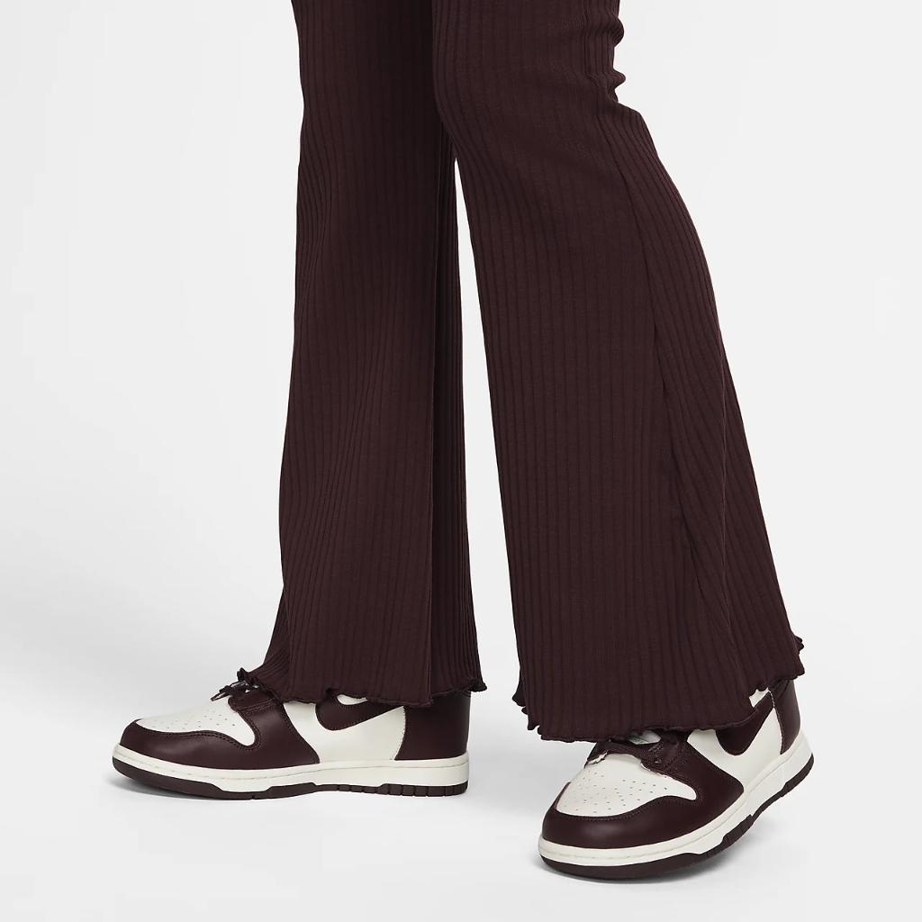 Nike Sportswear Women&#039;s High-Waisted Full-Length Ribbed Jersey Pants FN3169-652
