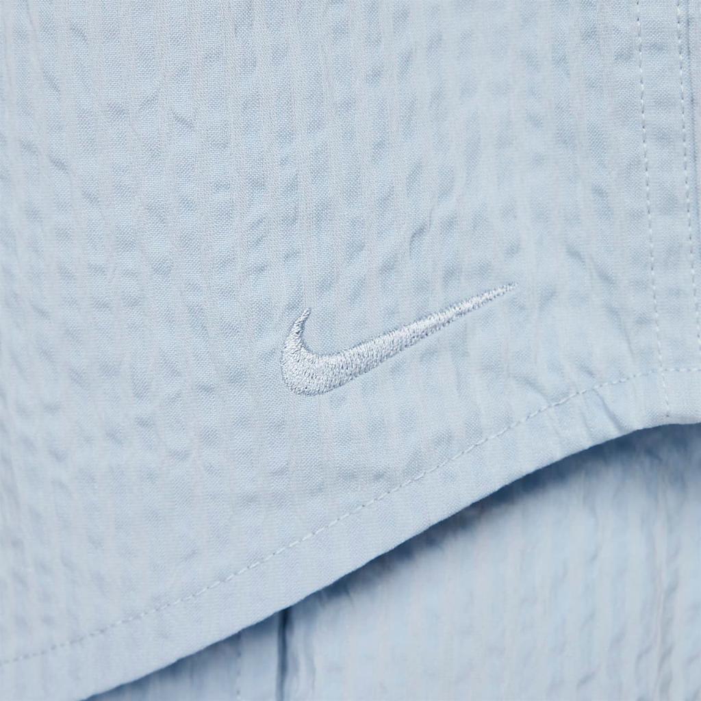 Nike Life Men&#039;s Short-Sleeve Seersucker Button-Down Shirt FN3222-440