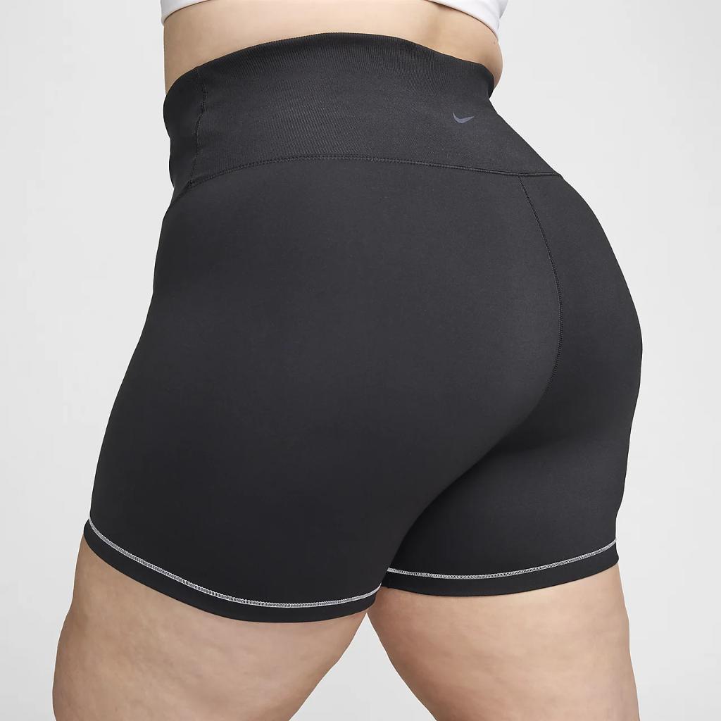 Nike One Rib Women&#039;s High-Waisted 5&quot; Biker Shorts (Plus Size) FN3313-010