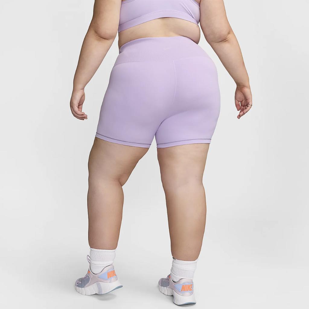 Nike One Rib Women&#039;s High-Waisted 5&quot; Biker Shorts (Plus Size) FN3313-512