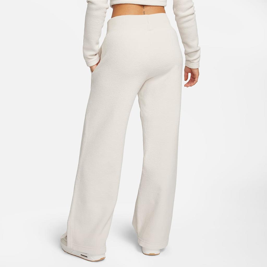 Nike Sportswear Phoenix Plush Women&#039;s High-Waisted Wide-Leg Cozy Fleece Pants FN3622-104