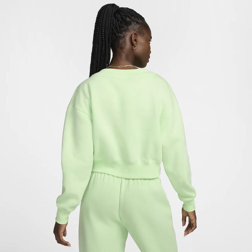 Nike Sportswear Phoenix Fleece Women&#039;s Cropped V-Neck Top FN3651-376