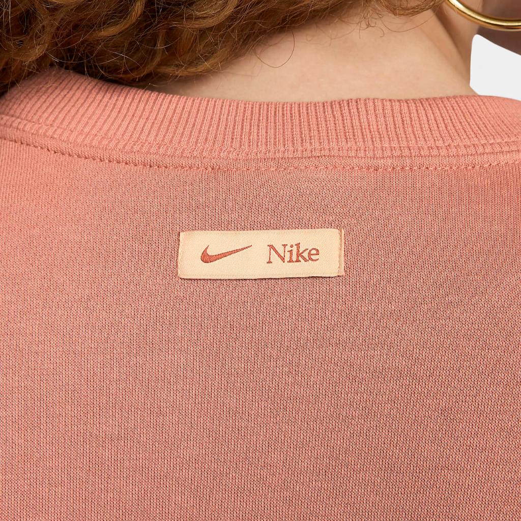 Nike Sportswear Phoenix Fleece Women&#039;s Oversized Crew-Neck Logo Sweatshirt FN3654-212