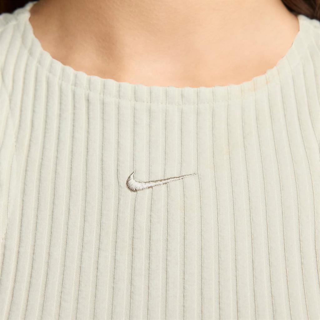 Nike Sportswear Chill Knit Women&#039;s Slim Sleeveless Ribbed Midi Dress FN3679-104