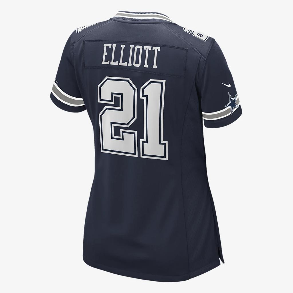 NFL Dallas Cowboys (Ezekiel Elliott) Women&#039;s Game Football Jersey FN3687693-000