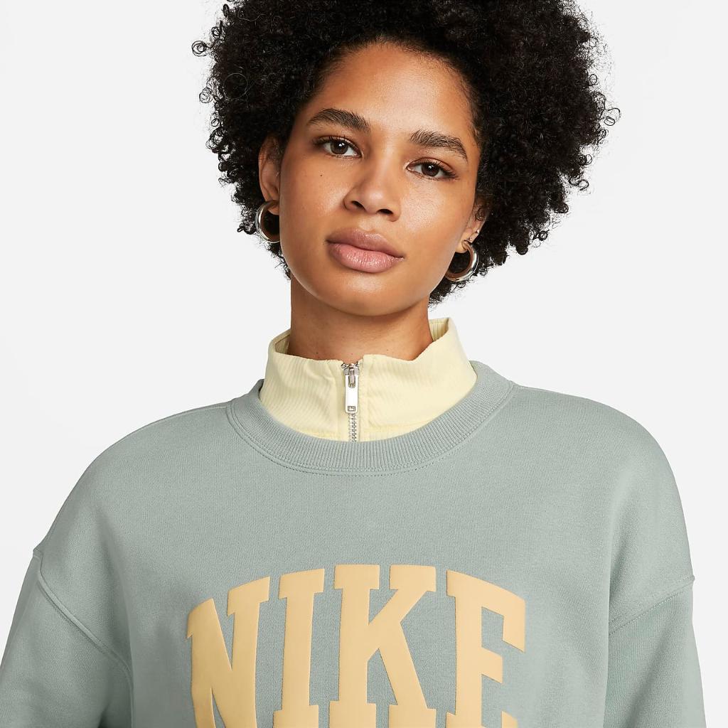 Nike Sportswear Phoenix Fleece Heritage Women&#039;s Oversized Crew-Neck Sweatshirt FN3831-013