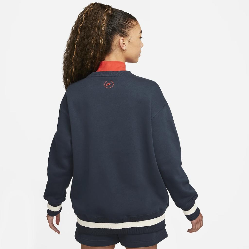 Nike Sportswear Phoenix Fleece Heritage Women&#039;s Oversized Crew-Neck Sweatshirt FN3831-454