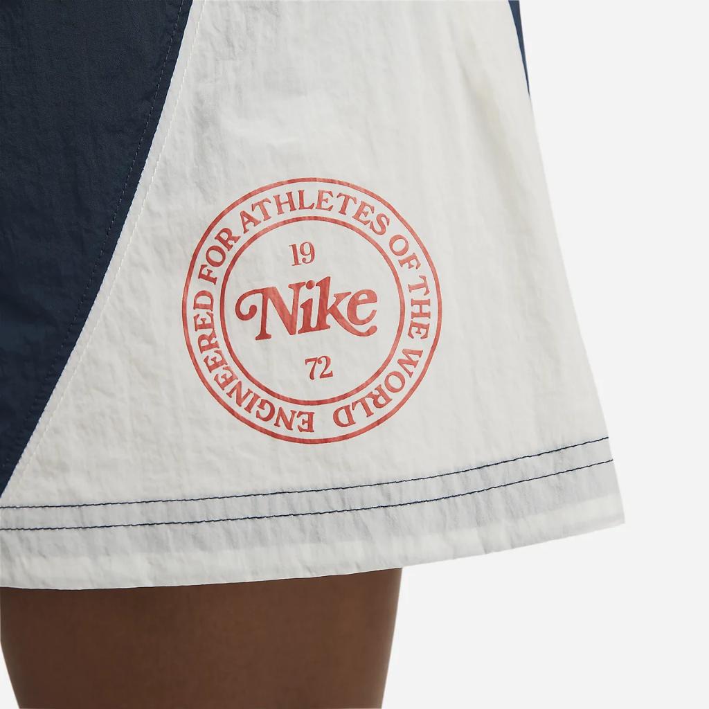 Nike Air Women&#039;s High-Waisted Woven Campus Mini Skirt FN3833-454